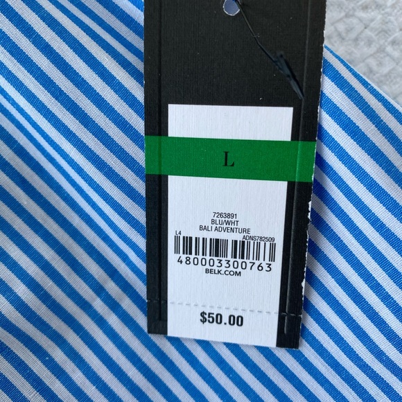 Blue and white stripe Crown and Ivy Top - Picture 4 of 5